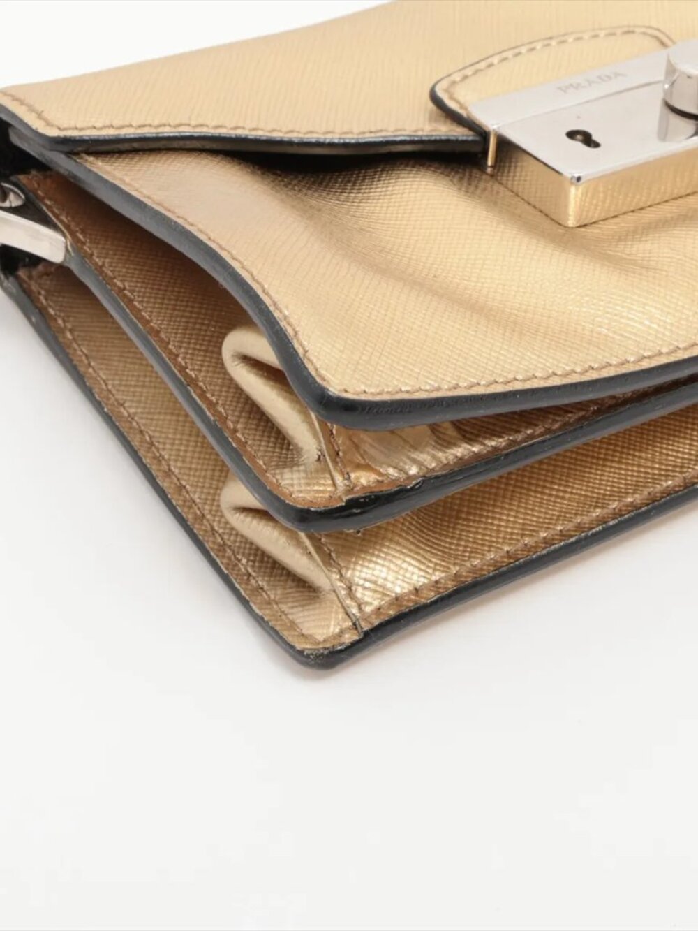 Prada Metallic Flap O33 MOG - Picture 4 of 13